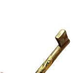 Vintage brass key gold tone steampunk boho purse charm Photo 3