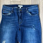 Sun & Shadow  Released Raw Hem Cropped Distressed Jeans Photo 1