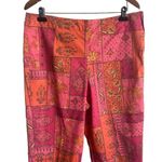 Susan Bristol Pants Women Plus 16 Pink Orange Straight Leg Side Zipper Retro Photo 17