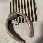 Lele Sadoughi NWT  Lurex Knotted Headband Pink silver Rosado 650 Photo 1