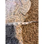 American Eagle Floral Crop Top Smocked Tie Front Puff Sleeve L Blue Size L Photo 2