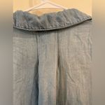 Cloth & Stone  Women Split-Back Chambray Buttondown Shirt Size Large Blue Hi-Low Photo 8