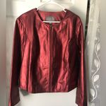 Jessica London  Women's 100% Leather Jacket plus Size 20W full zip up lined Photo 2