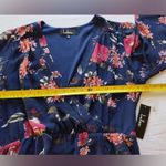 Lulus Pretty Pretender Dress Size Large Navy Floral Print Long Sleeve NWT Photo 10