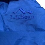 LL Bean Rain Jacket Women Small Blue Mock Neck Full Zip Fleece Lined Long Sleeve Photo 6
