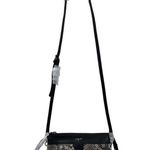 T Tahari NWT Taryn Crossbody Bag Black Gray Snakeskin Embossed Leather Small Photo 2