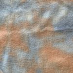 W5  top NWT Large Peach Blue Bishop Sleeve Blanket Soft casual tie dye boat neck Photo 6