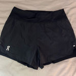 on cloud Women’s Black Medium Running Shorts Double Layered Photo 0