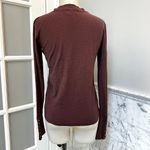 Nation Ltd  Joni Long Sleeve Mock Neck Snap Cuff Shirt Small Photo 3