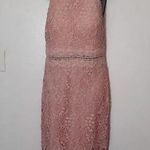Premier Amour Sleeveless Lace Sheath Dress Pink Size 8 Photo 0