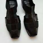 Mootsies Tootsies  Fisherman Black Leather Strappy Slip On Size 9 Cut Out Grunge Photo 1