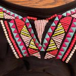 Target Women’s Xhilaration Black Geometric Swimsuit Bikini Top Large Photo 1