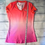 FILA  Womens Ombre Athletic  Sporty Workout Short Sleeve Sz S Photo 8