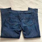 Marithe Francois Girbaud bright indigo orange weft mid rise capri denim jeans Blue Size M Photo 4