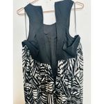 TOCCIN Black White Printed Trapeze High Low Sleeveless Maxi Dress size 20 Photo 11
