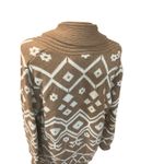 Old Navy Tan Aztec Geometric Knit Cardigan Boho‎ Western Cozy Duster Sweater Photo 5