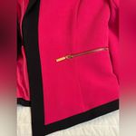 Tahari NWOT  Arthur S. Levine blazer Bright Pink Black Photo 3