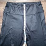 Adidas  By Zoe Saldana AEROREADY Metallic Black Shine Leggings Women’s Medium Photo 5