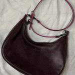 Coach East/West Purple Brown Harley Hobo Pebble Leather Python Embossed Bag Photo 0
