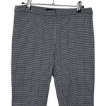 Theory Slim Kick Precision Ponte Pants Women’s Size 4 Black White Print Pull-On Photo 1
