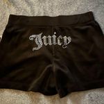 Juicy Couture  black velvet shorts size medium Photo 1
