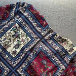 Lulu’s Crack A Smile Floral Patchwork Shift Dress Small Blue Photo 6