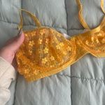 Urban Outfitters  Yellow Floral Lace Bra 32C Photo 2