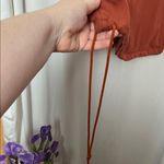 Nike  Yoga Rust Cotton Crop Cinch Tank Top Size Large Photo 1