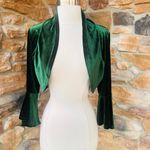 Huhot Velvet Dark Hunter Green 3/4 Bell
Sleeve Shrug Size L Photo 7