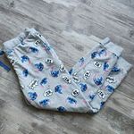 Disney  Stitch Womens Small Blue Gray Cotton Blend Lounge Pajama Pants Joggers Photo 0