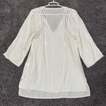 Robin Piccone Women's Off-White Swim Cover-Up Tunic Size S Photo 3