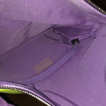 Uno Alla Voila Leather Purple & Green Agate Suede Clutch Photo 7