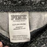 Pink Victorias Secret Dog Logo Printed Comfy Lounge Jogger Small Gray Black AOP Photo 2