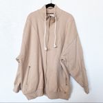 BDG  Porter Zip Up Sweatshirt Tan Size Medium NWT Photo 1