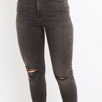 Madewell NEW  Curvy High-Rise Skinny‎ Jeans in Black Sea, 24 Photo 0