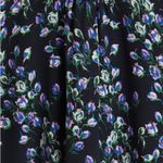 Mango NWT Floral Print Flowy Blouse Puffed Sleeves with Elastic Cuffs Size 2 Photo 8