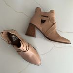 DV by Dolce Vita Drako Strapy Ankle Boots 8 Tan Booties Stacked Heel Vegan Photo 7