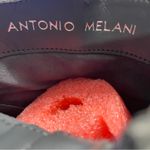 Antonio Melani Gray Leather Suede Ankle Booties Heel Boots 9M Photo 10