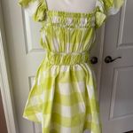 Anthropologie Anthro Maeve Square-Neck Flutter-Sleeve Shirred Dress Photo 5