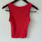 Universal Threads Universal Thread Womens‎ Ribbed Tank Top Coral Red Sleeveless Tank Size Small Photo 1