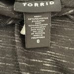 Torrid Women Top L Space Dye Black Lace Bodice Witchy Whimsigoth Y2K Rocker Photo 1