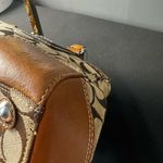Coach  Brown and Tan Signature Jacquard Satchel Handbag Photo 7
