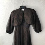 Badgley Mischka Strapless Formal Evening Gown + Matching Jacket/Scarf - Size 2 Photo 13