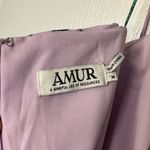 NWT AMUR Acacia Lilac Lily Wildflower Floral Tie Strap Ruffle Dress Size 14 Purple Photo 6