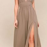 Lulus Heavenly Hues Maxi Dress - Taupe Photo 1