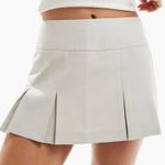 Miss Selfridge Pleated Mini Skort STONE NWT Size 4 Photo 1
