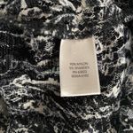 Christopher & Banks  Paisley‎ Lace Button Up Light Jacket Size L Black/White Long Photo 8