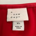A New Day A.NEW.DAY. Women’s Red Dress Size XL Faux Wrap Photo 4