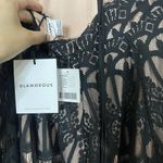 Glamorous NEW! Urban Outfitters  Black Lace Flare Halter mini dress Medium $129 Photo 6