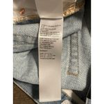 Givenchy Paris Denim Mini Skirt Raw Hem Distressed Logo Print Designer Photo 8